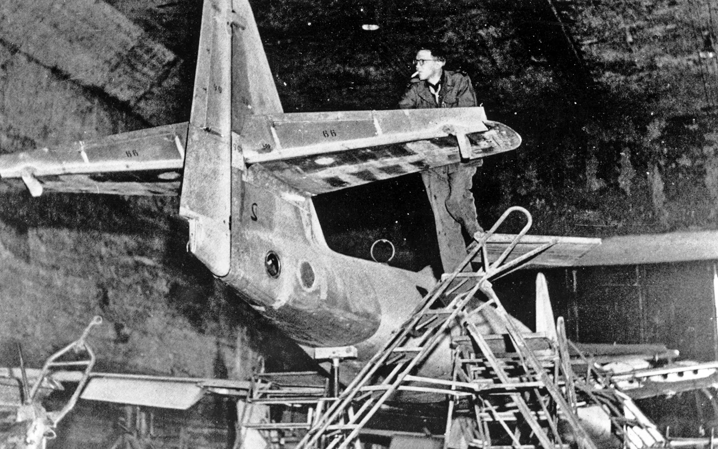 Produktion der Messerschmitt Me 262 am Walpersberg